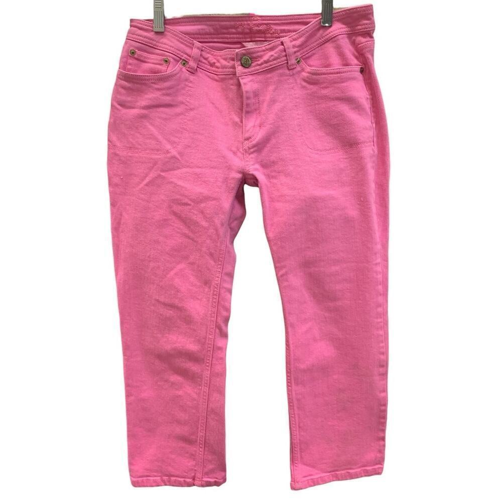 Lilly‎ Pulitzer PINK Jeans SZ 4 Skinny Mini Jeans